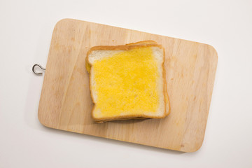 toast butter on board