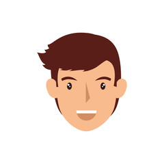 young man avatar character vector illustration design