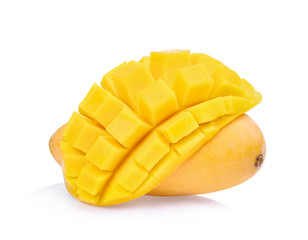 fresh mango isolated on white background