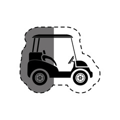 golf cart isolated icon vector illustration design