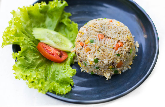 Fried rice, Thai food.