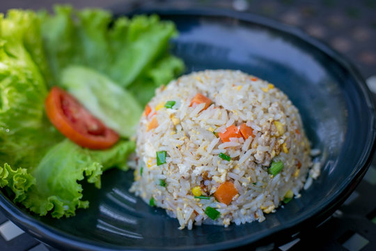 Fried rice, Thai food.
