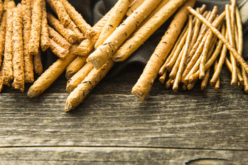 Salty pretzel sticks.