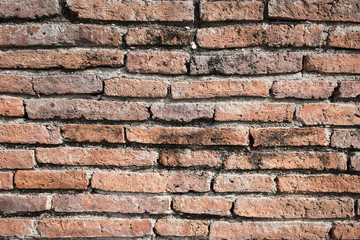 Olde red brick wall.