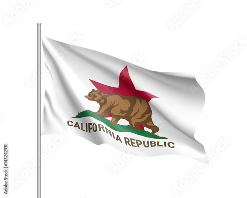 State Flag Of California Republic With Brown Bear Independence Campaign State Flag Of California Republic With Brown Bear Independence Campaign
