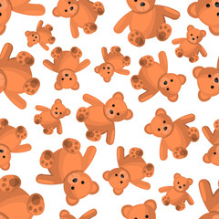 Teddy seamless pattern