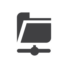 Empty folder icon vector