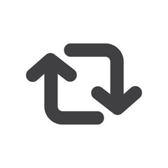 Switch arrow symbol icon vector