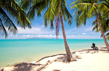 Holidays, tourism, happiness, joy, relaxation, time out, meditation: Dream vacation at a  secluded...
