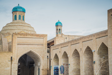 Fototapeta na wymiar Historical city Bukhara ancient architect buildings useful for background