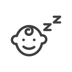 baby sleep icon symbol
