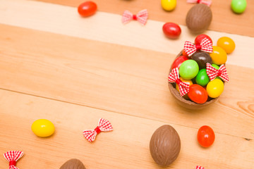 Naklejka na ściany i meble Easter chocolate eggs