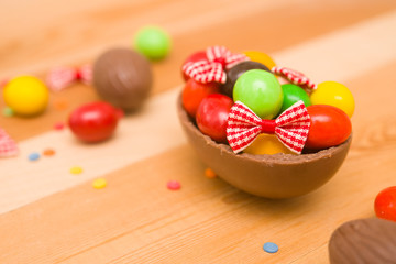 Easter chocolate eggs