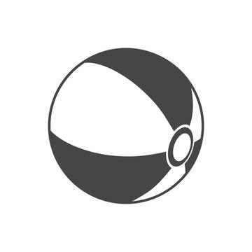 Beach ball icon - Illustration