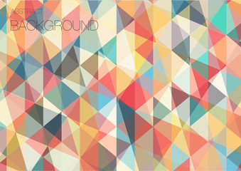 Flat triangle geometric wallpaper