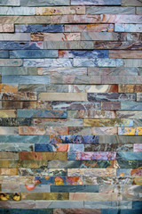 Background of colorful stone wall