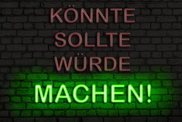 Obraz premium German motivation concept 