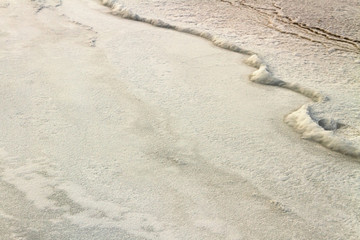 Frosty wave of sea.