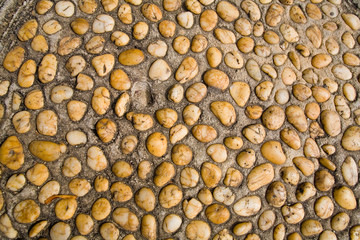 Asian eastern abstraction from pebbles.