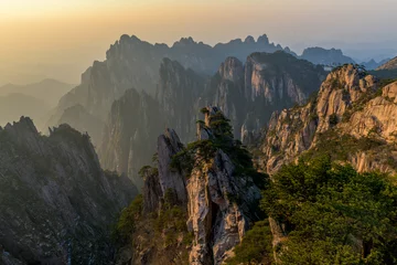 Papier Peint photo autocollant Monts Huang Huangshan Mountain, Anhui Province, China