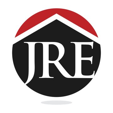letter j and r and e logo vector.
