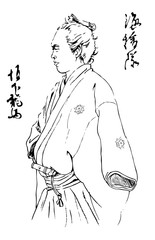 RYOUMA横顔線画