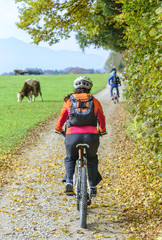 Radtour im herbstlichen Oberland nahe Murnau