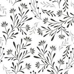 seamless vector floral pattern