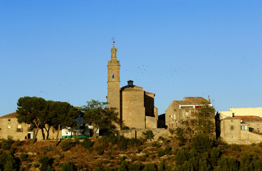 Obraz premium Overview of the Village of Sansol, Navarra, Spain