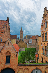 Fototapeta na wymiar Church of Our Lady in medieval old city in Brugge