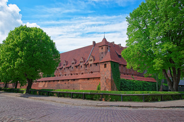 Malbork Castle Pomerania province of Poland - obrazy, fototapety, plakaty