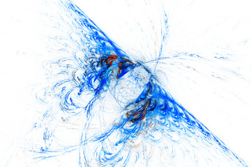 butterfly, blue background generated by Apophysis