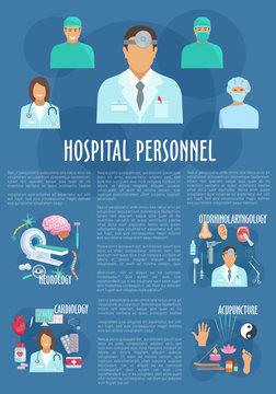 Medical personnel poster for healthcare design