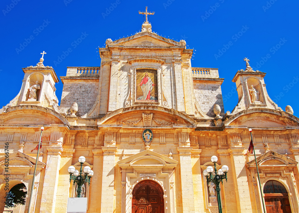 Poster st paul church in rabat malta