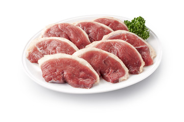 生の鴨肉