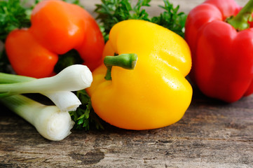 Mixed fresh peppers Fresh sweet