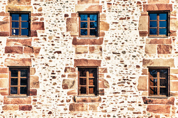 The windows of old house