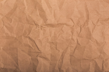 Crumpled  craft paper texture background