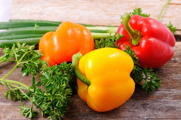 Mixed fresh peppers Fresh sweet