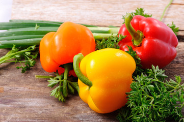 Mixed fresh peppers Fresh sweet