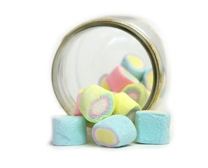 marshmallows in beautiful glass