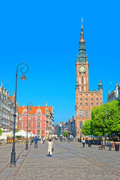 City Hall and Dlugi Targ Square Gdansk