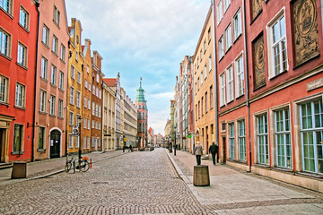 Great Arsenal in Piwna Street at old city center Gdansk