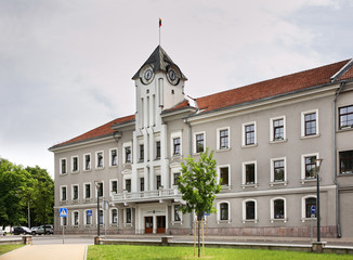 Fototapeta na wymiar Townhouse in Siauliai. Lithuania 
