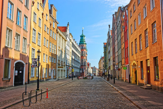 Great Arsenal on Piwna Street in old city Gdansk