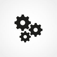 gear icon with background vector art