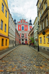 Fototapeta na wymiar Saint Stanislaus Church at Old town of Poznan