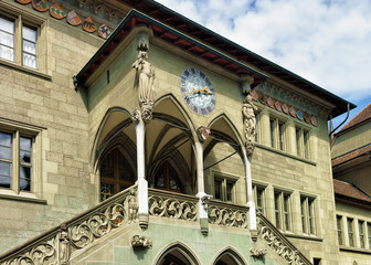 Rathaus at old city center of Bern