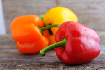 Mixed fresh peppers Fresh sweet