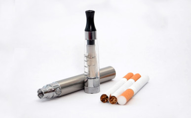  electronic cigarette on white